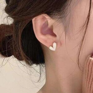 Delicate Heart Studs  LAST PAIR!!